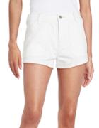 Free People Embroidered Denim Shorts