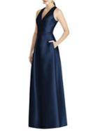 Alfred Sung Sleeveless Sateen Twill Gown