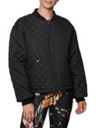 Betsey Johnson Reversible Quilted Bomber Jacket