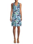 Tommy Bahama Leaf-print A-line Dress