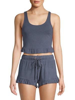 Honeydew Intimates Dynasty Ruffled Crop Tank