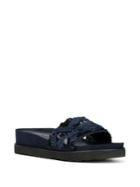 Donald J Pliner Cava Pleated Suede Sandals