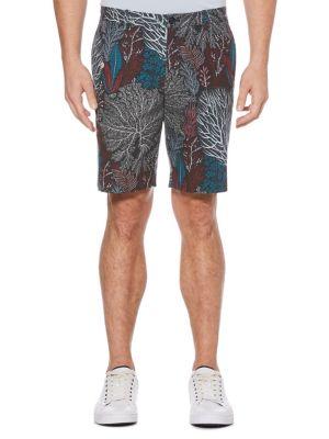 Perry Ellis Stretch Coral Print Shorts