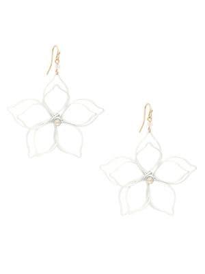 Design Lab Floral Drop Earrings