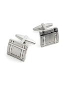 Kenneth Cole Reaction Square Crosshatched Cufflinks