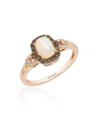 Le Vian Chocolatier 14k Strawberry Gold, Neopolitan Opal, Chocolate Diamonds & Vanilla Diamonds Ring