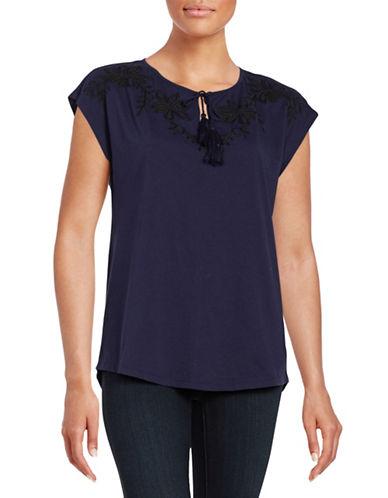 Lord & Taylor Embroidered Blouse