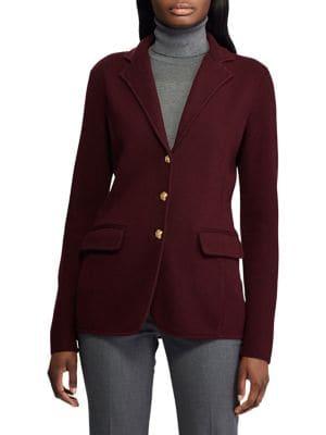 Lauren Ralph Lauren Sweater Knit Blazer