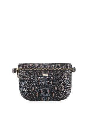 Brahmin Embossed Leather Belt Bag
