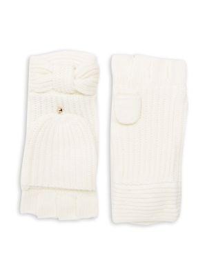 Kate Spade New York Solid Bow Pop-top Mittens