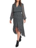 1.state Ditsy Attire Mockneck High-low Dress