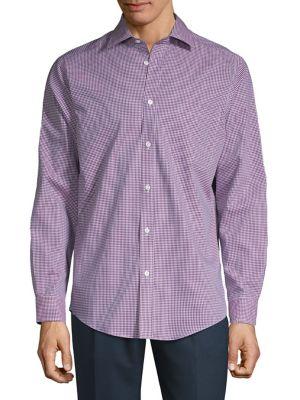Black Brown Dobby Gingham Shirt