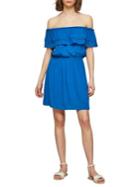 Miss Selfridge Off-the-shoulder Scallop Trimmed Dress