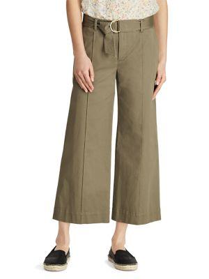 Lauren Ralph Lauren Petite Twill Wide-leg Pant