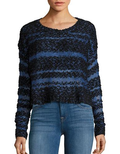 Design Lab Lord & Taylor Contrast Knit Sweater