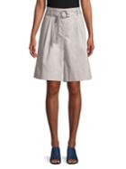 Ellen Tracy The Hampton Belted Wide Leg Shorts