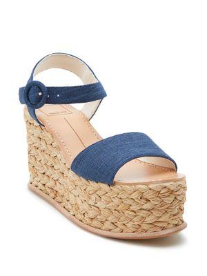 Dolce Vita Dane Linen Wedge Espadrilles