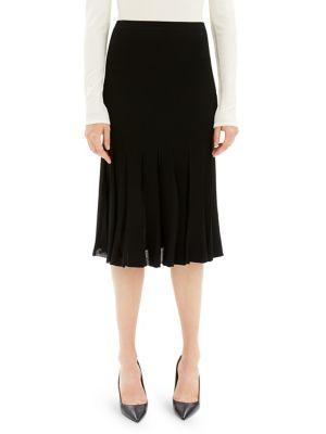 Theory Pleated Midi Skirt