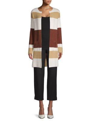 Context Striped Open-front Jacket