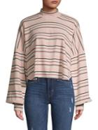 Free People Striped Cropped Top