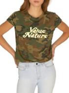 Sanctuary Value Nature Camouflage Cotton Blend Tee