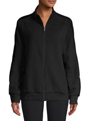 Askya Velvet-stripe Track Jacket