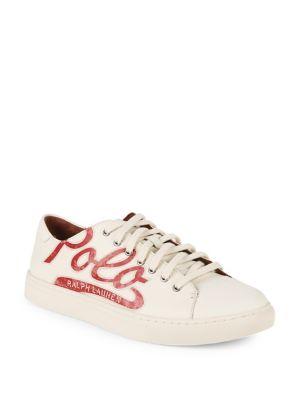 Polo Ralph Lauren Jermain Printed Leather Sneakers