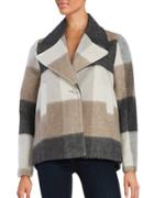 Laundry By Shelli Segal Textured Plaid Coat