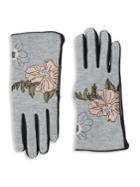 Isotoner Floral Embroidered Smart-tech Gloves