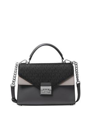 Michael Michael Kors Sloan Double-flap Leather Crossbody Bag