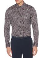 Perry Ellis Abstract Floral-printed Long-sleeve Shirt