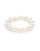 Design Lab Lord & Taylor Faux Pearl And Crystal Bracelet