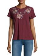 Lucky Brand Embroidered Tee