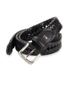 Tommy Hilfiger Braided Pattern Leather Belt