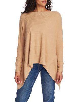 1.state Perforated Twist-back Top
