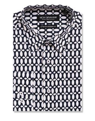 Nick Graham Teardrop Button-down Shirt