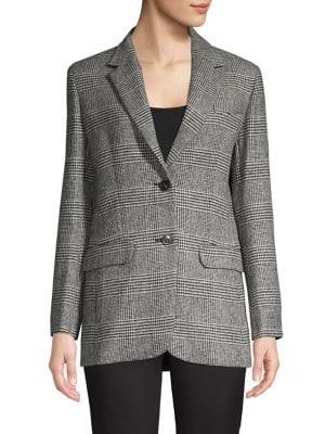 Weekend Max Mara Plaid Wool-blend Blazer