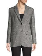 Weekend Max Mara Plaid Wool-blend Blazer