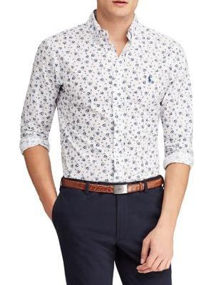 Polo Ralph Lauren Sailboat-print Poplin Shirt