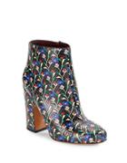 Marc Jacobs Cora Floral Leather Ankle Boots