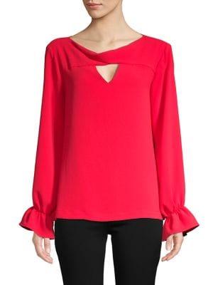 Trina Turk Eastern Luxe Ayako Cut-out Top