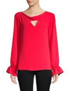 Trina Turk Eastern Luxe Ayako Cut-out Top