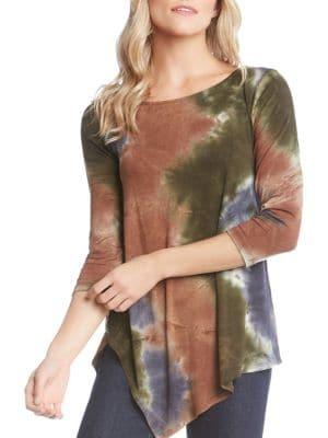 Karen Kane Earth Tie-dyed Knit Top