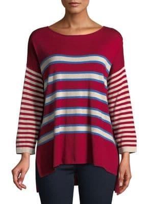 Weekend Max Mara Striped Hi-lo Sweater