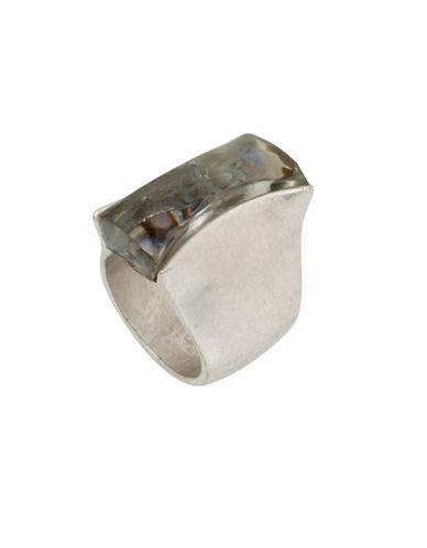 Robert Lee Morris Soho It S Ringing Abalone Stone Sculptural Ring