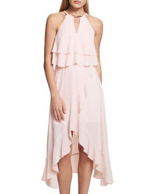 Kensie Dresses Ruffled High-low Dress