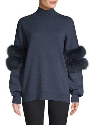Kobi Halperin Elsa Fox Fur Sweater