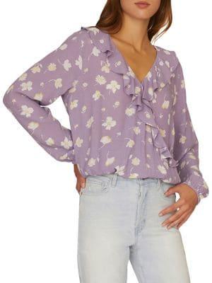 Sanctuary Jules Ruffle Wrap Top