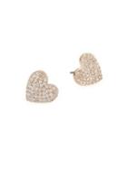 Kate Spade New York Checking In Pave Heart Stud Earrings