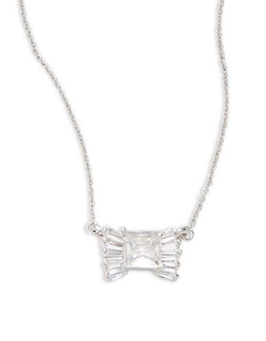 Kate Spade New York Le Soir Crystal Bow Pendant Necklace